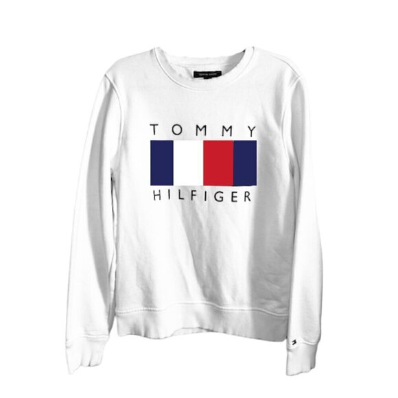 Tommy Hilfiger Other - Tommy Hilfiger Long Sleeve White Crewneck Swearshirt Men 78J7731